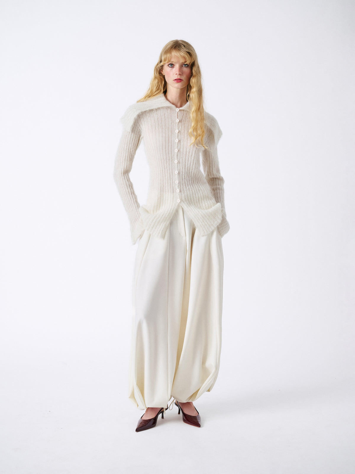 Mabel Cardigan - Off White — view 1