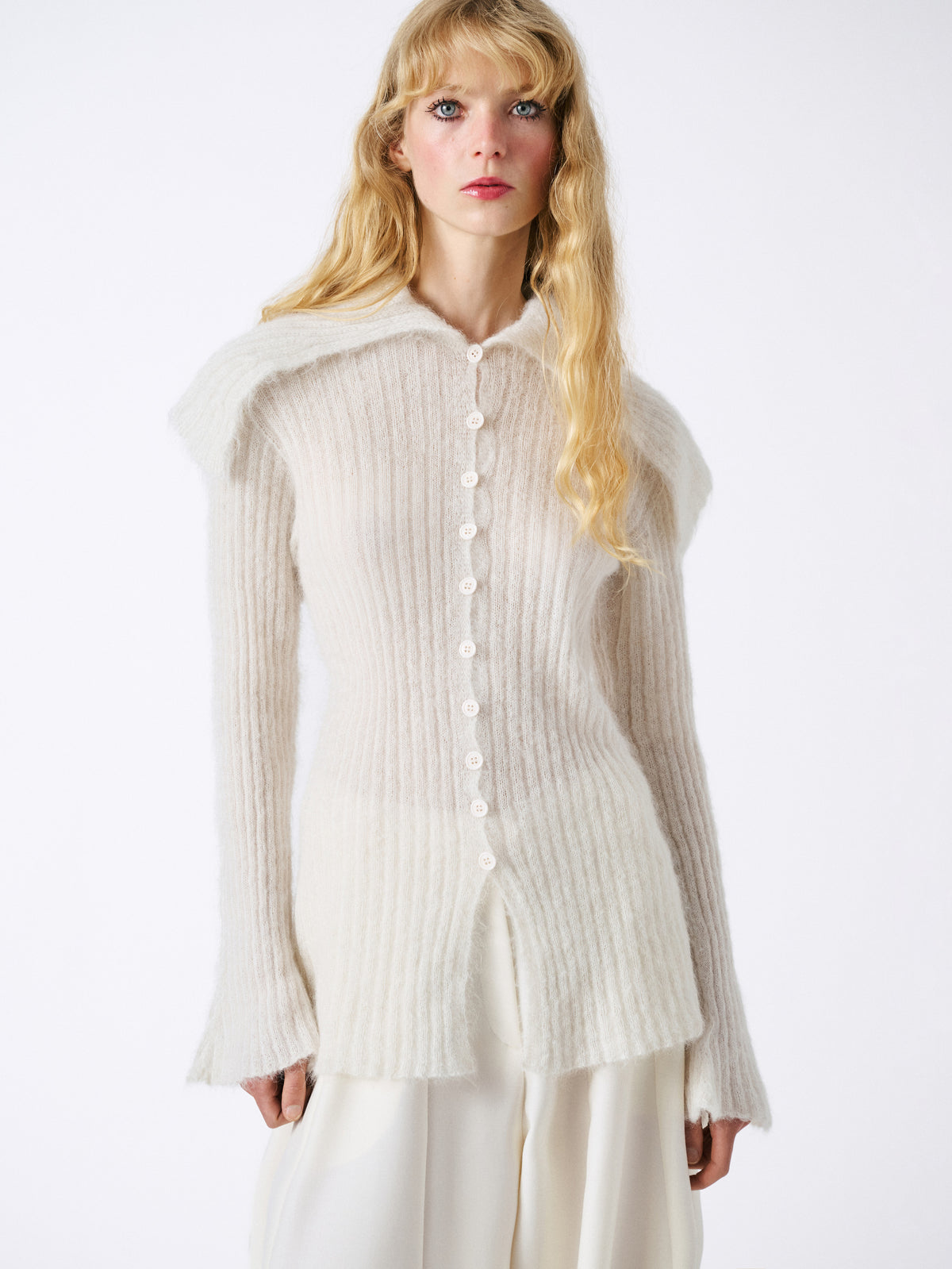 Mabel Cardigan - Off White — view 2