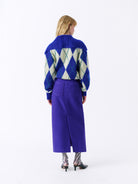 Zoe Sweater - Blue & Yellow — view 3