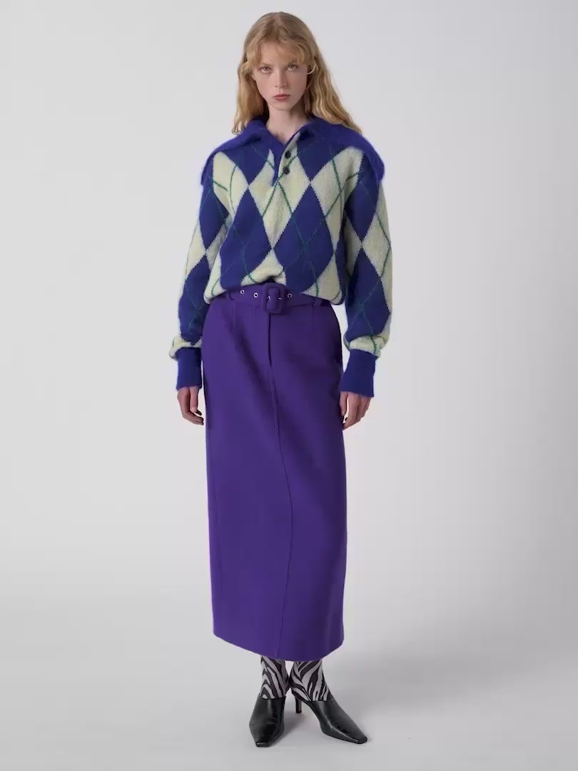 Dahlia Midi Skirt - Violet — video
